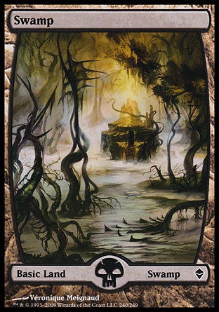 Swamp - Zendikar (Full Art Meignaud) - Used