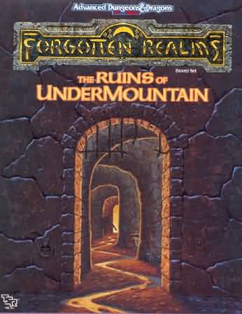 Dungeons and Dragons 2nd ed: Forgotten Realms: the Ruins of Undermountain: Box Set - Used