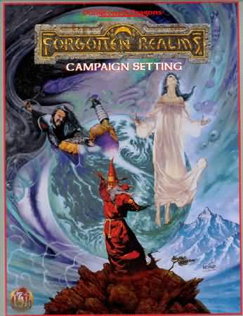 Dungeons and Dragons 2nd ed: Forgotten Realms: Campaign Setting Grey Box: Box Set : 1085 - Used