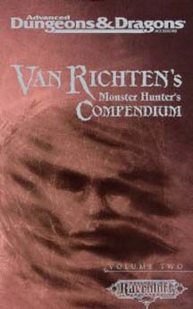 Dungeons and Dragons 2nd ed: Ravenloft: Van Richtens Monster Hunters Compendium: Vol 2 - Used