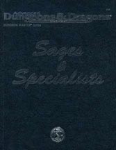 Dungeons and Dragons 2nd ed: Sages and Specialists - Used