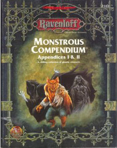 Dungeons and Dragons 2nd ed: Ravenloft: Monstrous Compendium: Appendices I and II - Used