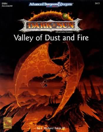 Dungeons and Dragons 2nd ed: Dark Sun: Valley of Dust and Fire - Used