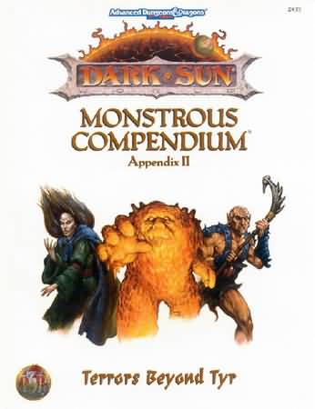 Dungeons and Dragons 2nd ed: Dark Sun: Monstrous Compendium Appendix II - Used