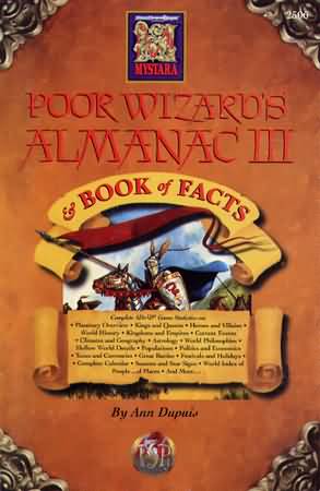 Dungeons and Dragons 2nd ed: Poor Wizards Almanac III - Used
