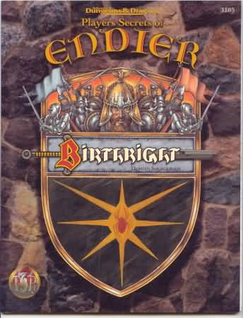 Dungeons and Dragons 2nd ed: Birthright: Endier - Used