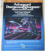 Dungeons and Dragons 1st ed: Lost Tomb of Martek - Used