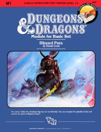 Dungeons and Dragons Basic: Blizzard Pass - Used