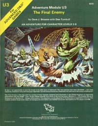 Dungeons and Dragons 1st ed: U3: The Final Enemy - Used