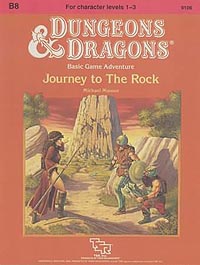 Dungeons and Dragons 1st ed: Basic Game Adventure B8: Journey to the Rock - Used