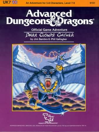 Dungeons and Dragons 1st ed: Dark Clouds Gather - Used