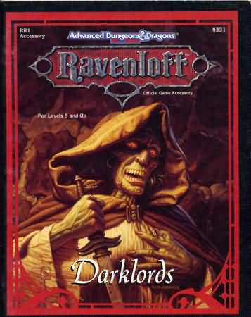 Dungeons and Dragons 2nd ed: Ravenloft: Darklords - Used