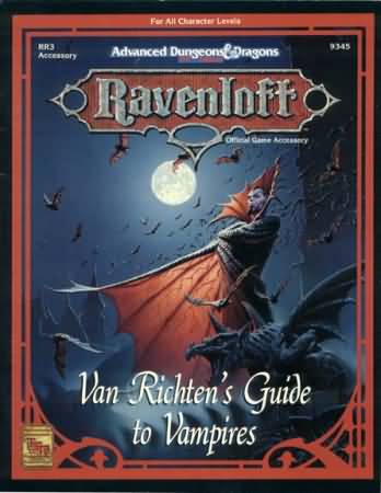 Dungeons and Dragons 2nd ed: Ravenloft: Van Richtens Guide to Vampires - Used