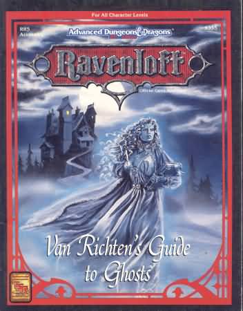 Dungeons and Dragons 2nd ed: Ravenloft: Van Richtens Guide to Ghosts - Used