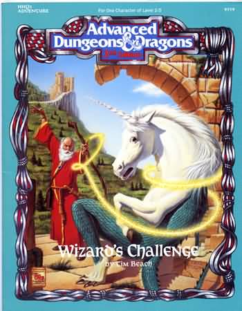 Dungeons and Dragons 2nd ed: Wizards Challenge - Used