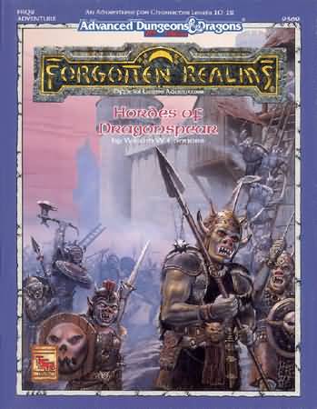 Dungeons and Dragons 2nd ed: Forgotten Realms: Hordes of Dragonspear - Used