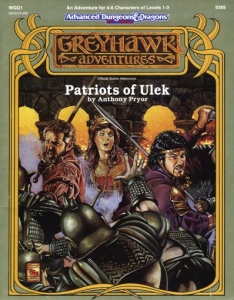 Dungeons and Dragons 2nd ed: Greyhawk Adventures: Patriots of Ulek