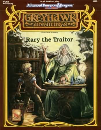 Dungeons and Dragons 2nd ed: Greyhawk Adventures: Rary the Traitor - Used