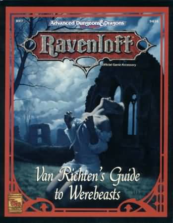 Dungeons and Dragons 2nd ed: Ravenloft: Van Richtens Guide to Werebeasts - Used