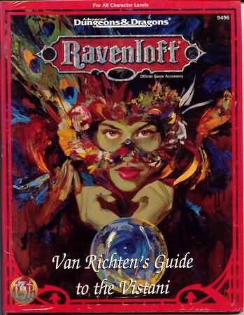 Dungeons and Dragons 2nd ed: Ravenloft: Van Richtens Guide to the Vistani - Used