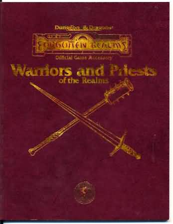 Dungeons and Dragons 2nd ed: Forogtten Realms: Warriors and Priests of the Realms - Used