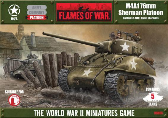 Flames of War: M4A1 76mm Sherman Platoon Box Set