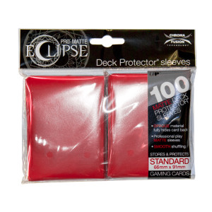 Deck Protector: Eclipse Pro Matte Red (100 Sleeves)