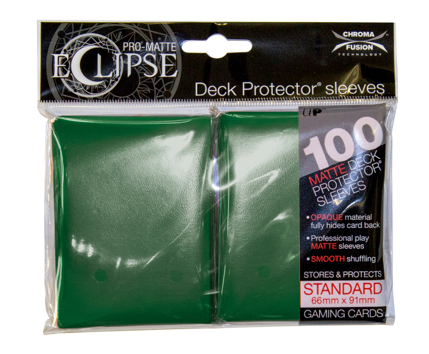 Deck Protector: Eclipse Pro Matte Dark Green (100 Sleeves)