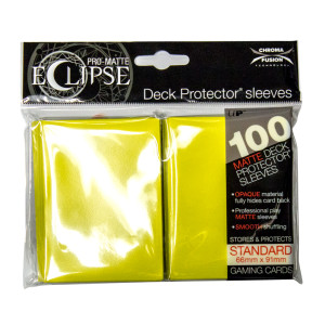 Deck Protector: Eclipse Pro Matte Yellow (100 Sleeves)