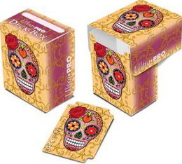 Deck Box: Dia De Los Muertos: Pink Skull: Full View: 84140