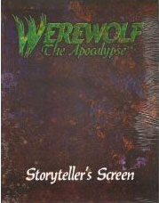 Werewolf the Apocalypse: Storytellers Screen with Character Sheets - Used