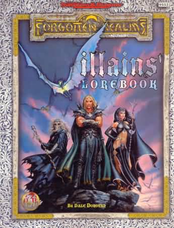 Dungeons and Dragons 2nd ed: Forgotten Realms: Villains Lorebook - Used