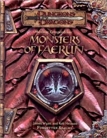 Dungeons and Dragons 3.5 ed: Monster Compendium: Monsters of Faerun - Used