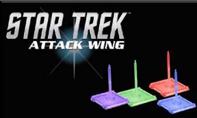 Star Trek Attack Wing: Federation (Blue) Faction Base/Pegs Set