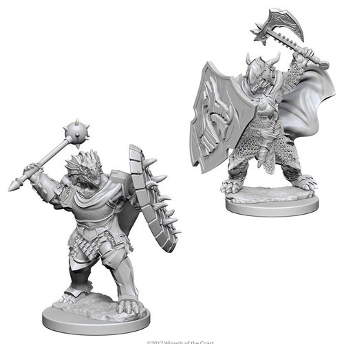 Dungeons and Dragons Nolzurs Marvelous Unpainted Minis: Dragonborn Male Paladin