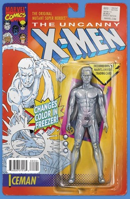 Uncanny X-Men no. 600 (Action Figure Ice Man Variant) (2013 Series)