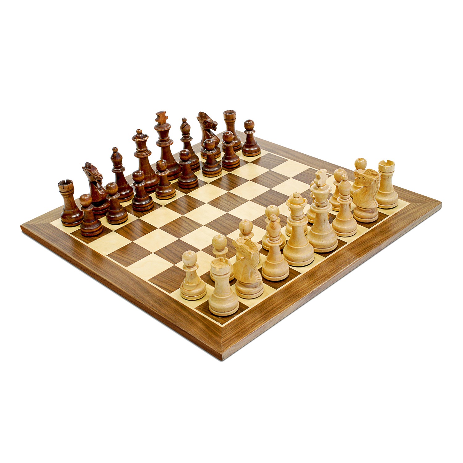 Traditional Staunton Wood Chess Set (14.75 inch board)