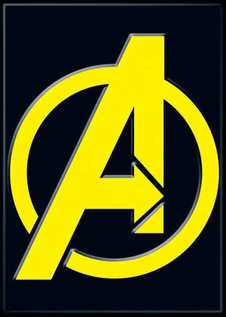 Photo Magnet: Avengers Logo Black and Yellow 20578
