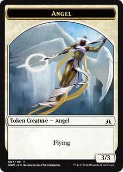 Angel Token with Flying - White - 3/3