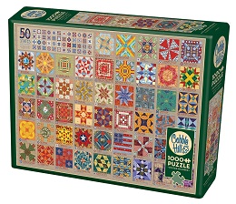 50 States Quilt Block Puzzle - 1000 Pieces
