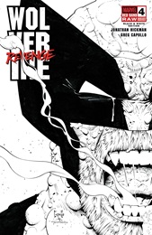 Wolverine Revenge (Red Band) Black and White no. 4 (2025 Series)