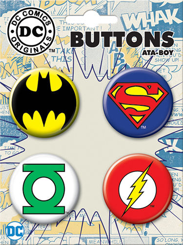 Carded 4 Button Set: DC Comics Button Set no. 3 81190