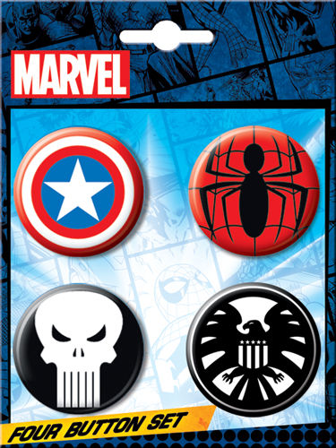 Carded 4 Button Set: Marvel Button Set no. 3 81763