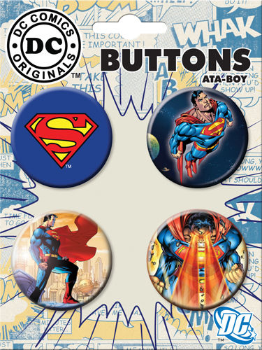 Carded 4 Button Set: Superman Button Set no. 9 82684