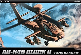AH-64d Block II "Early Version" Model Kit (1/72 Scale)