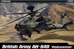 AH-64D British Army Afghanistan Model Kit (1/72 Scale)