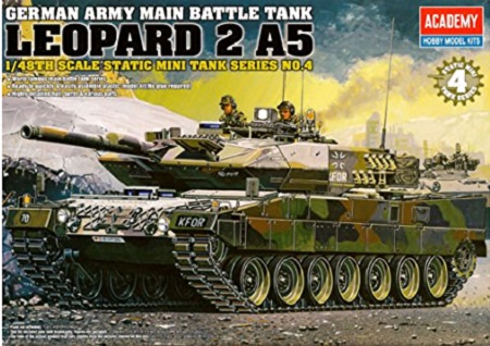 Leopard II Motorized Tank Model Kit (1/48 Scale)