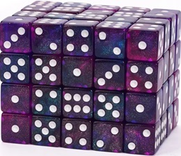 27 12mm D6 Cube: Blend: Glitter
