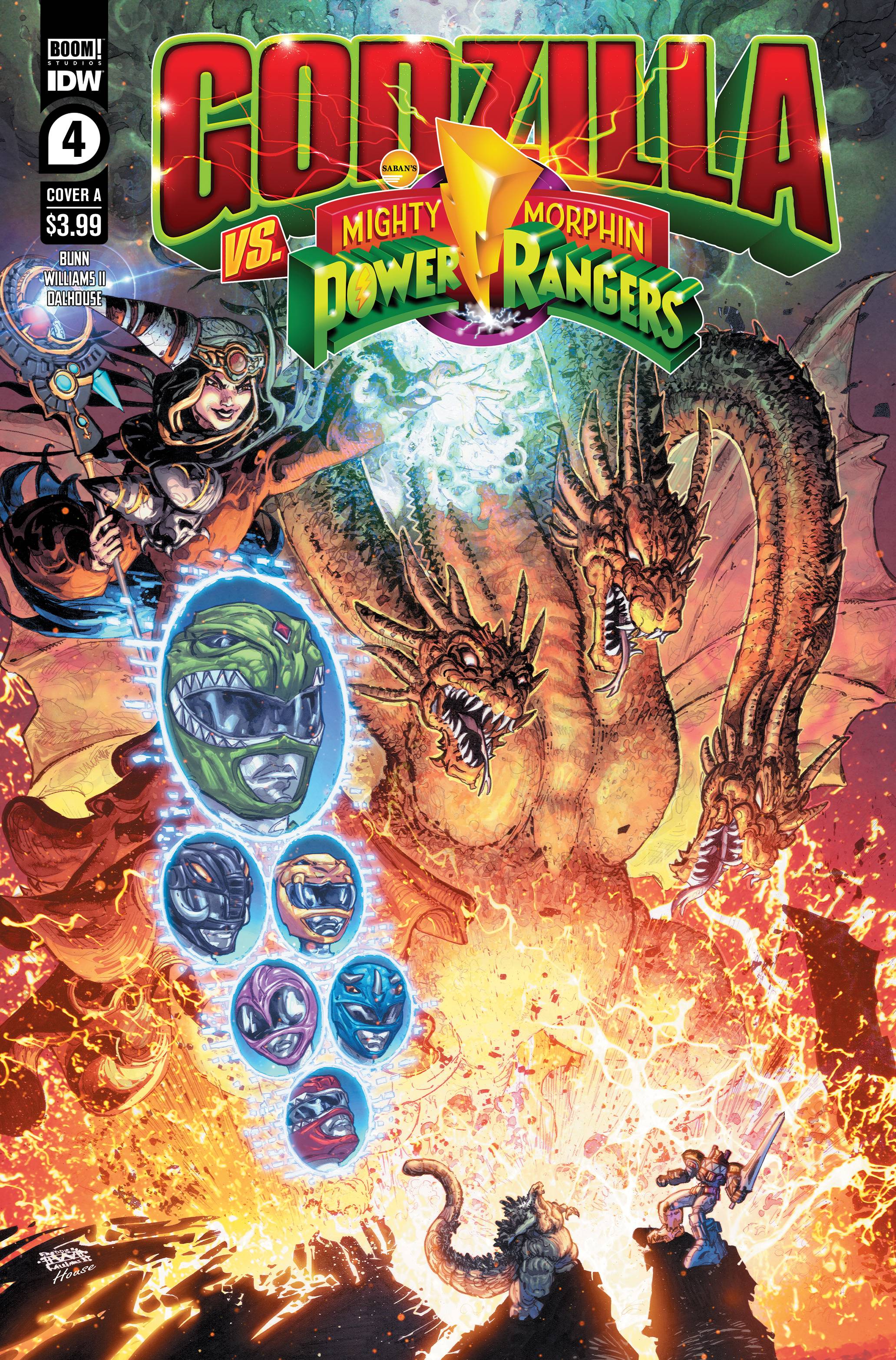 Godzilla vs Mighty Morphin Power Rangers no. 4 (2022 Series)
