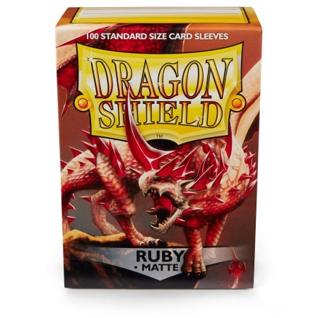 Sleeves: Dragon Shield: Matte Ruby: 100 Sleeves 